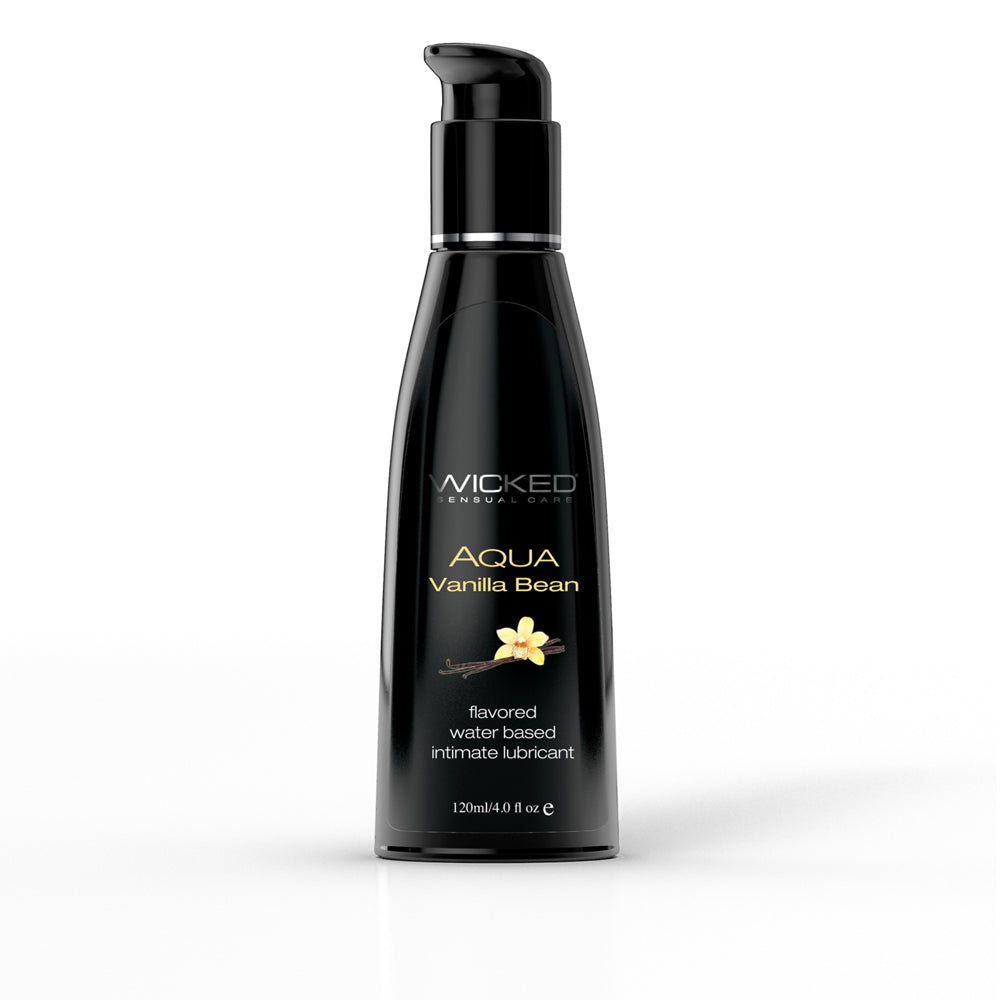 Wicked Aqua Vanilla Bean Lube 4 oz. | 713079903348 | Available at EroticWarehouse.com