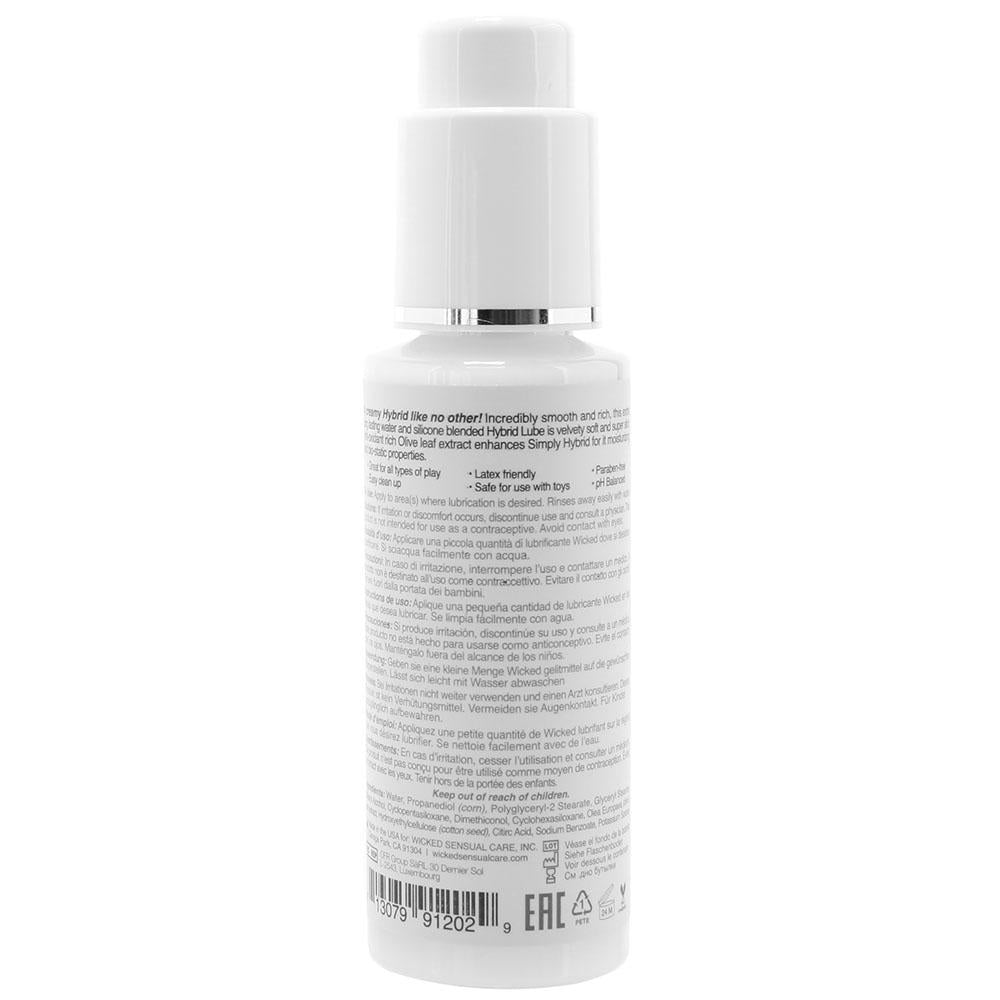 Simply Hybrid Lube 2.3 oz. | 713079912029 | Available at EroticWarehouse.com
