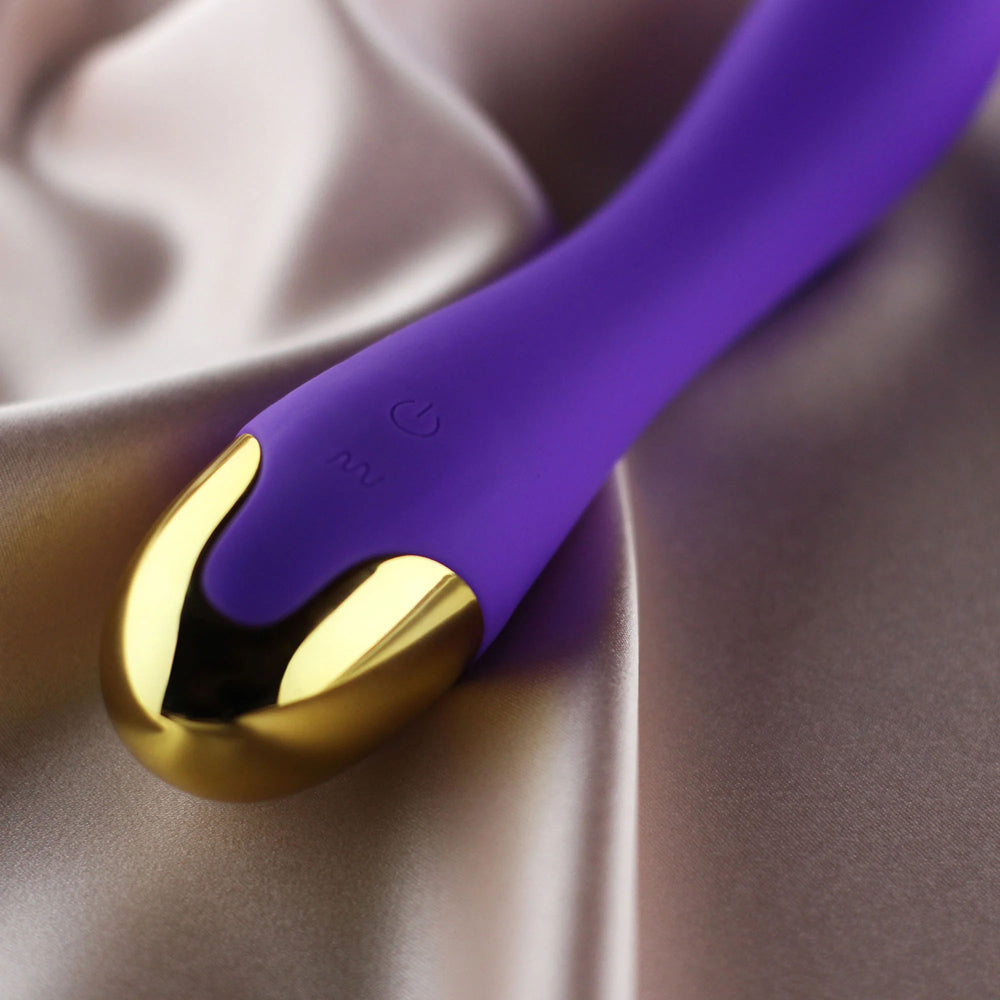 Geneve G Spot Vibrator Purple & Gold | 716715771325 | Available at EroticWarehouse.com