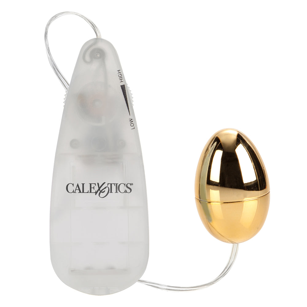 Pocket Exotics Vibrating Gold Egg Gold | 716770003997 | Available at EroticWarehouse.com