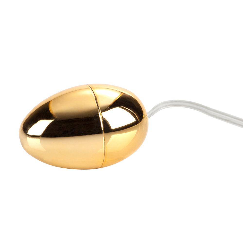 Pocket Exotics Vibrating Gold Egg Gold | 716770003997 | Available at EroticWarehouse.com
