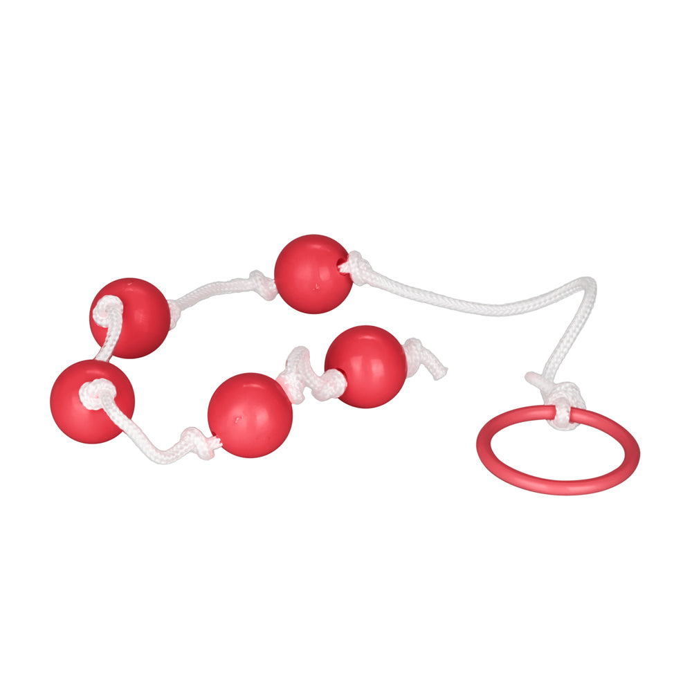 Small Anal Beads Red | 716770004178 | Available at EroticWarehouse.com