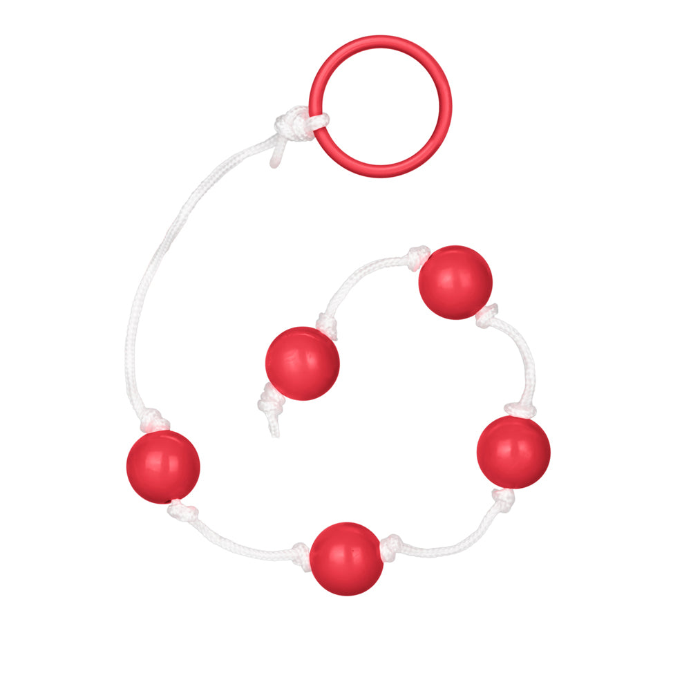 Small Anal Beads Red | 716770004178 | Available at EroticWarehouse.com