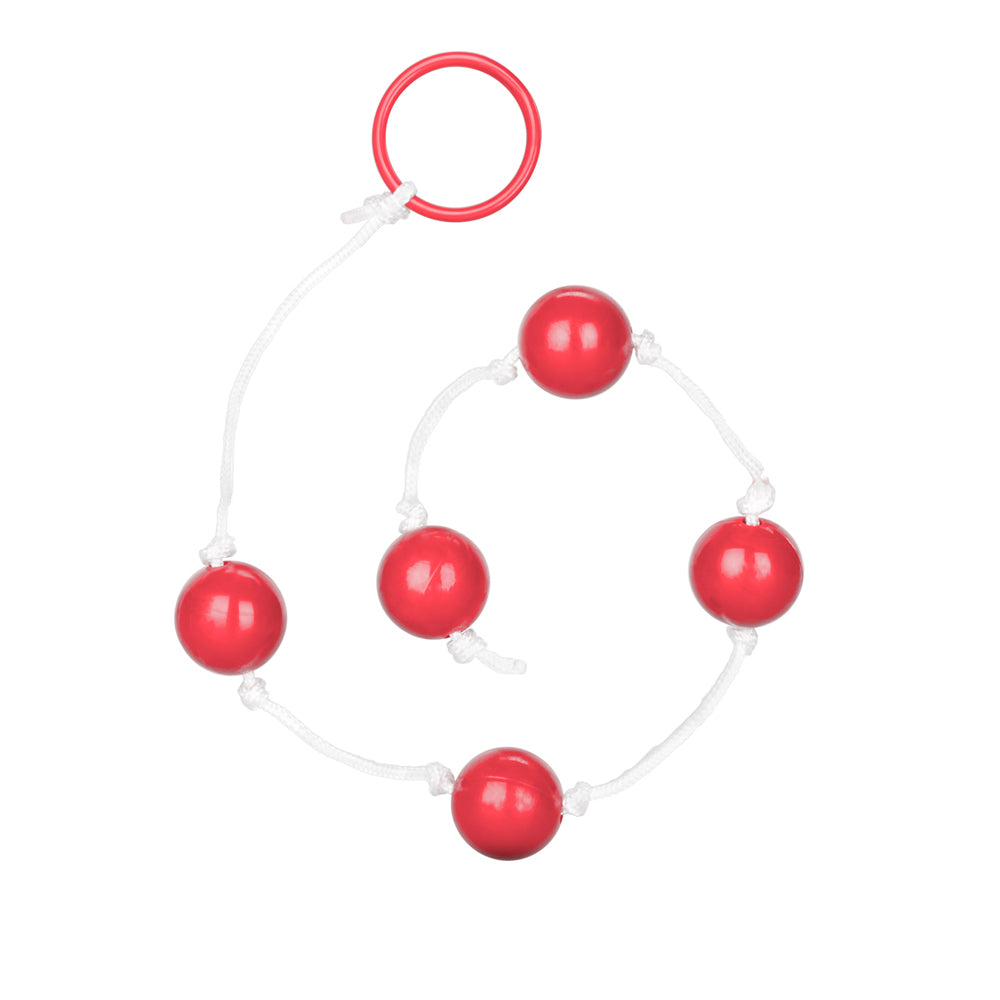Medium Anal Beads Red | 716770004185 | Available at EroticWarehouse.com