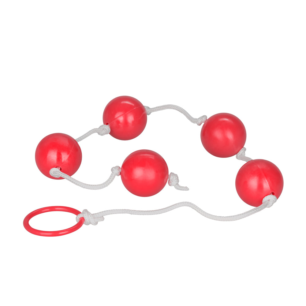 Large Anal Beads Red | 716770004192 | Available at EroticWarehouse.com