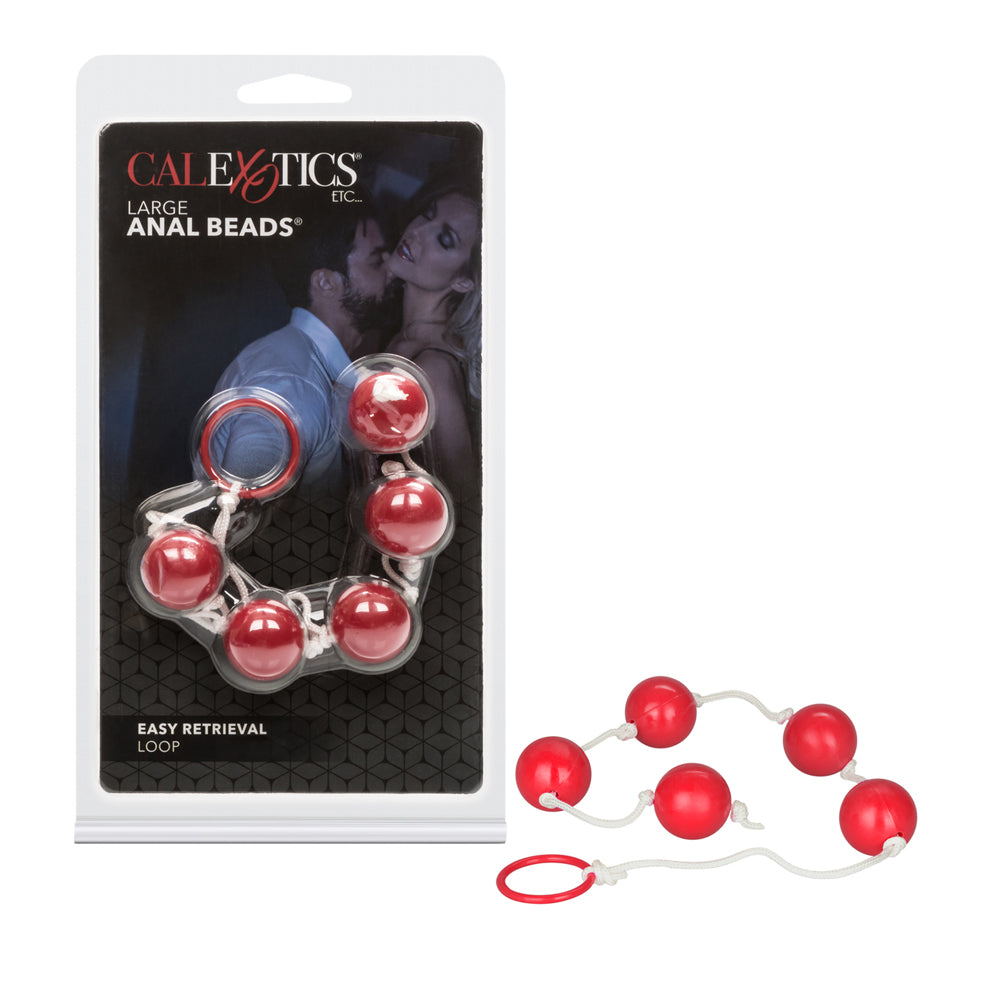 Large Anal Beads Red | 716770004192 | Available at EroticWarehouse.com