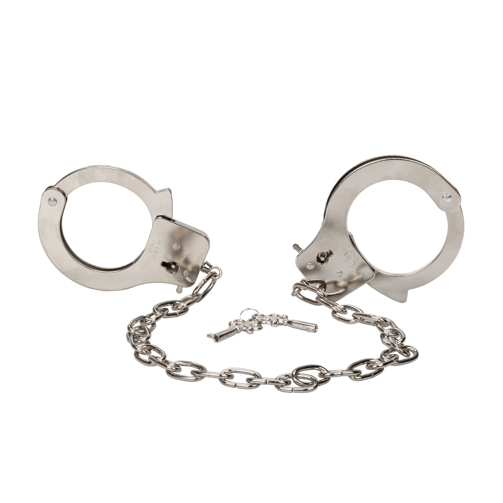 Chrome Hand Cuffs Silver | 716770006332 | Available at EroticWarehouse.com