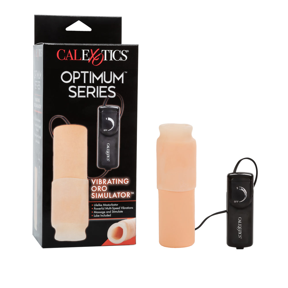 Optimum Series Vibrating Oro Simulator Ivory | 716770012036 | Available at EroticWarehouse.com