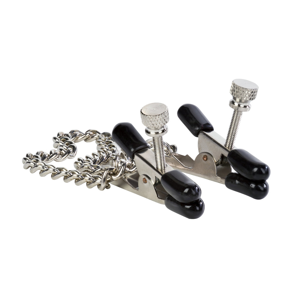 Nipple Play Bull Nose Nipple Clamps Silver | 716770013088 | Available at EroticWarehouse.com