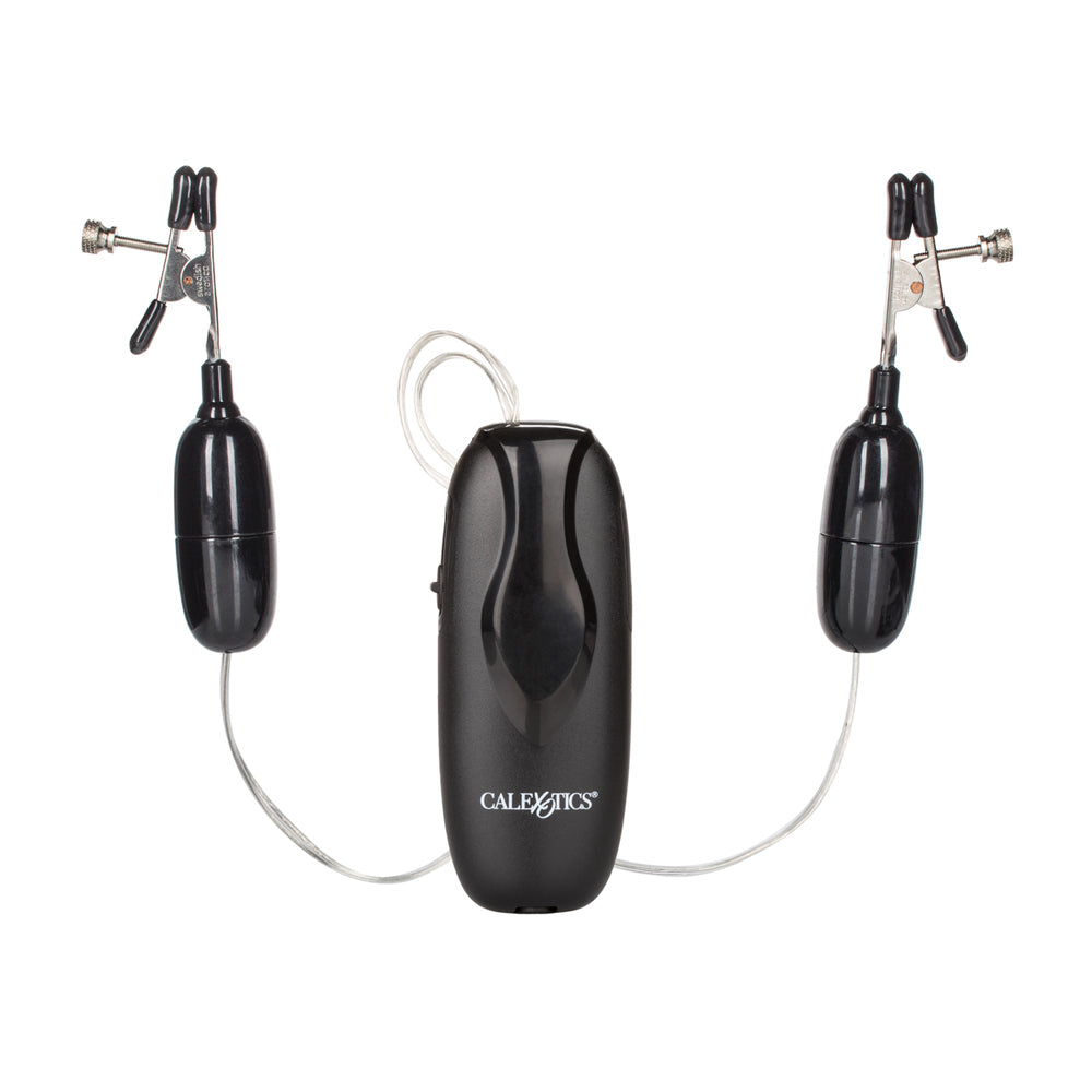 Nipple Play Vibrating Nipple Clamps Silver | 716770015341 | Available at EroticWarehouse.com