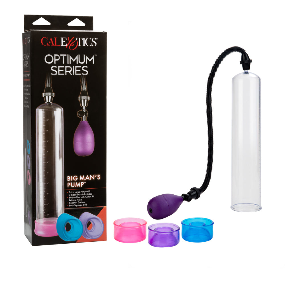 Optimum Series Big Man's Pump Clear | 716770021854 | Available at EroticWarehouse.com