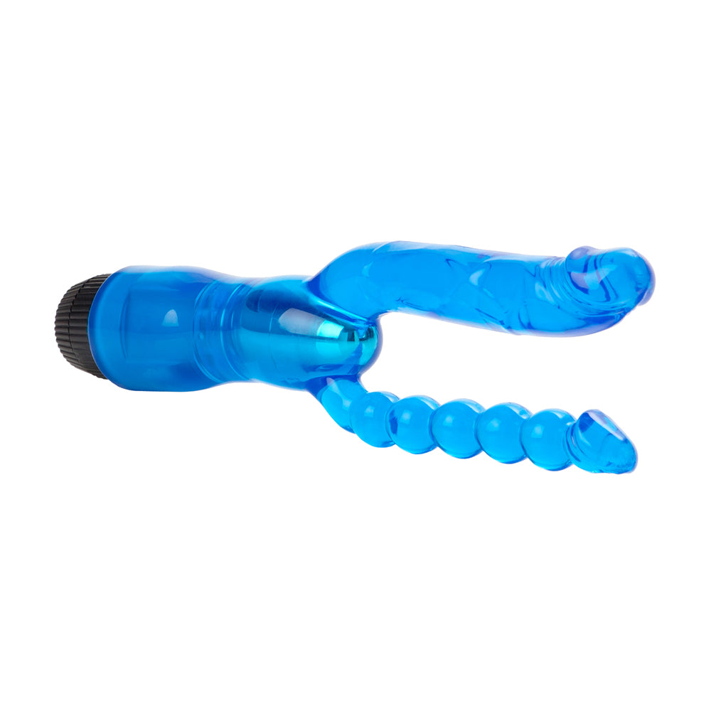 Dual Penetrator Vibrator Blue | 716770024848 | Available at EroticWarehouse.com