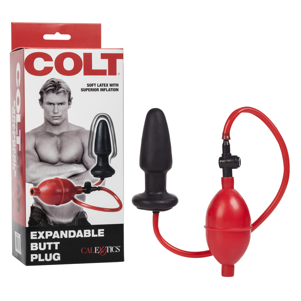 Colt Expandable Butt Plug Black | 716770030719 | Available at EroticWarehouse.com