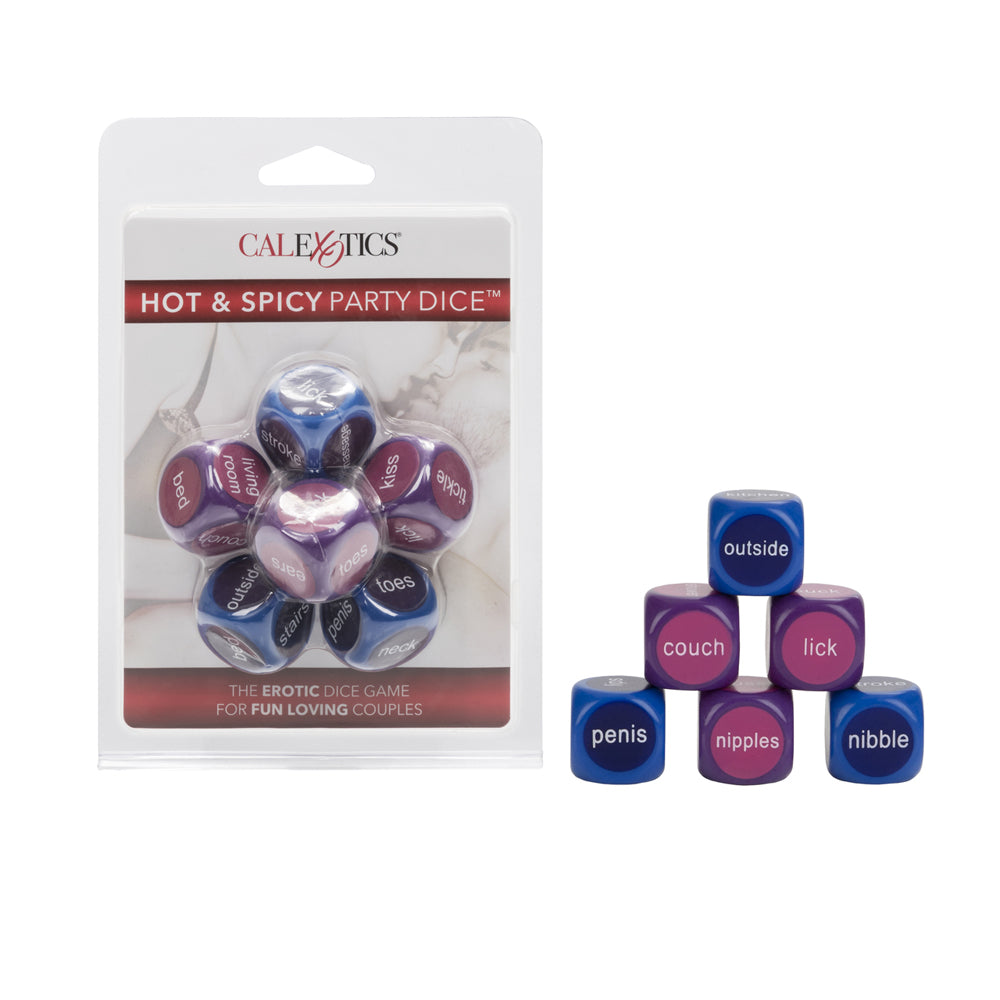 Hot & Spicy Party Dice Multi-Colored | 716770043313 | Available at EroticWarehouse.com
