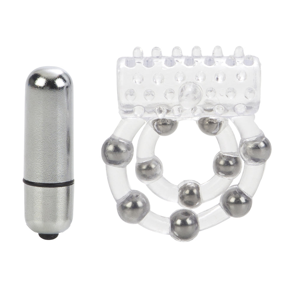 10 Bead Maximus Ring Clear | 716770046536 | Available at EroticWarehouse.com
