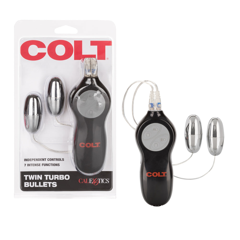 Colt Twin Turbo Bullets Silver | 716770047984 | Available at EroticWarehouse.com