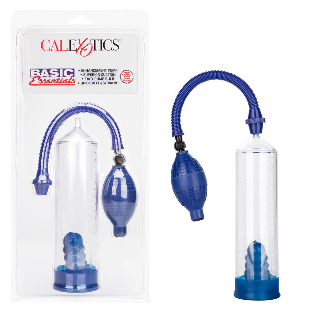 Basic Essentials Penis Pump Clear | 716770053343 | Available at EroticWarehouse.com