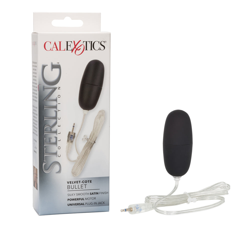 Sterling Collection Velvet-Cote Bullet Black | 716770054074 | Available at EroticWarehouse.com