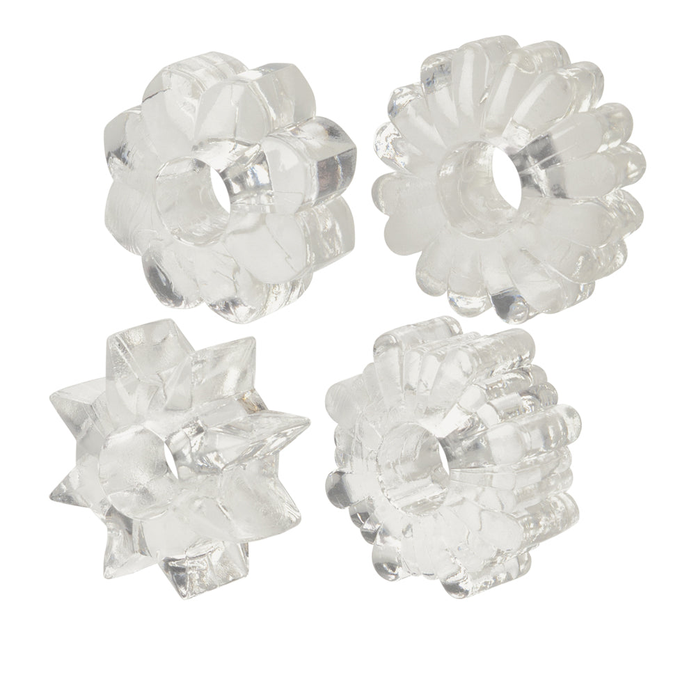 Basic Essentials Super Stretchy Tpr Enhancers Clear | 716770057464 | Available at EroticWarehouse.com