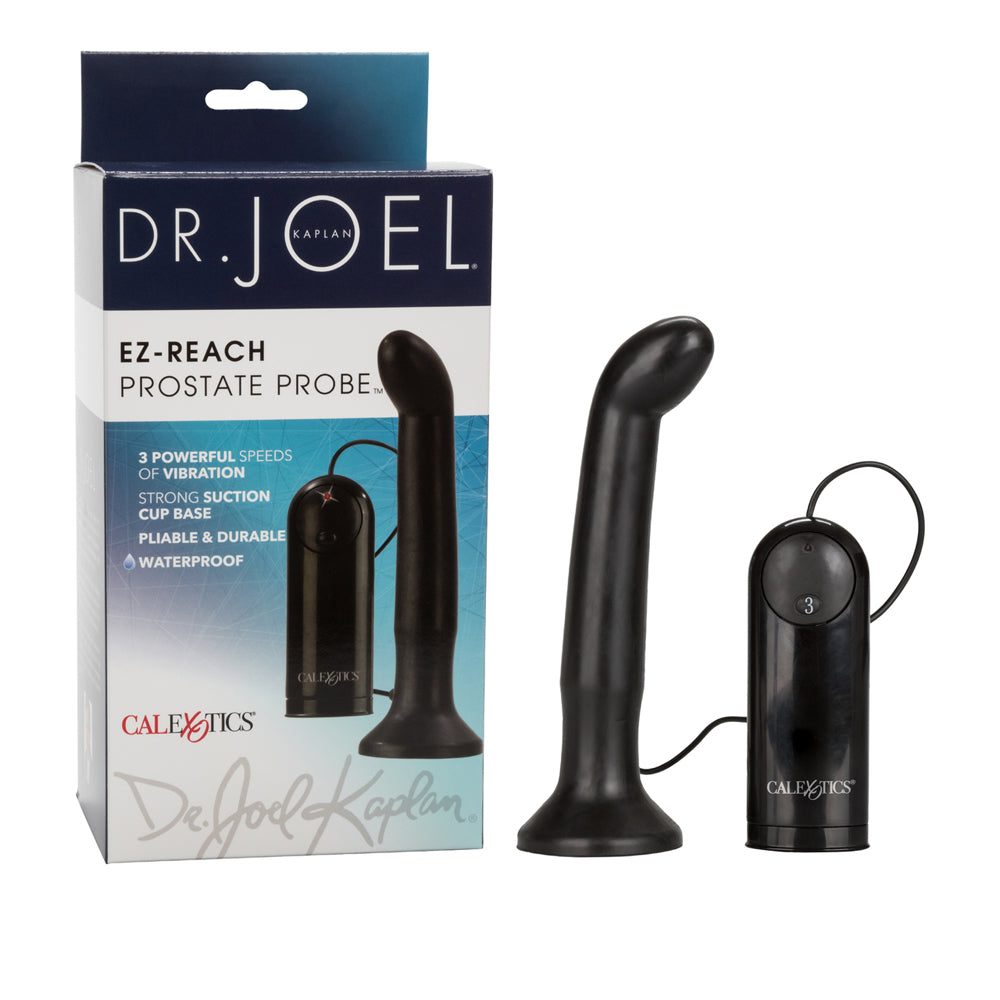 Dr. Joel Kaplan EZ-Reach Prostate Probe Black | 716770058539 | Available at EroticWarehouse.com