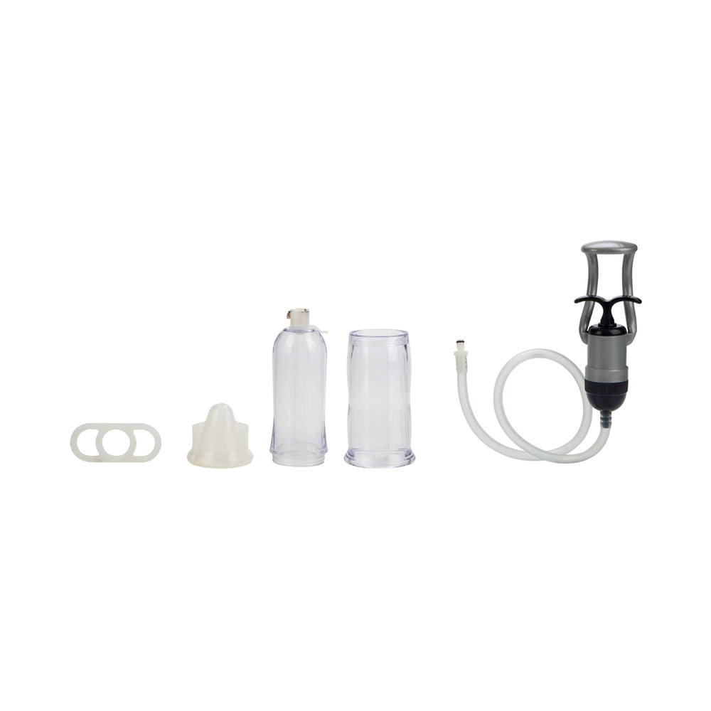 Optimum Series Enhance Travel Pump System Clear | 716770058607 | Available at EroticWarehouse.com