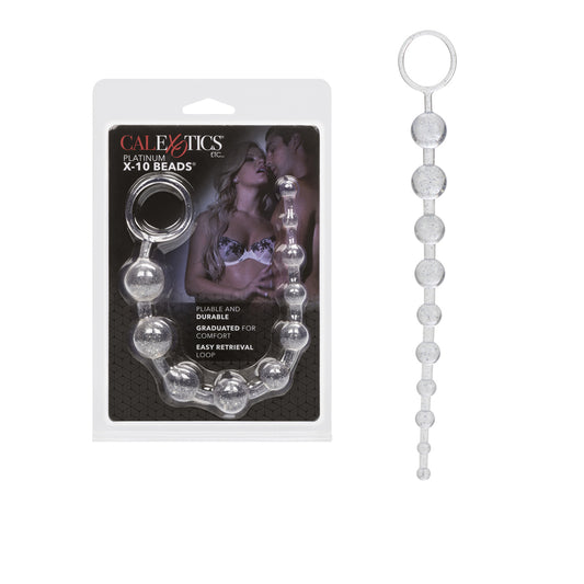 Platinum X-10 Beads Silver | 716770064066 | Available at EroticWarehouse.com