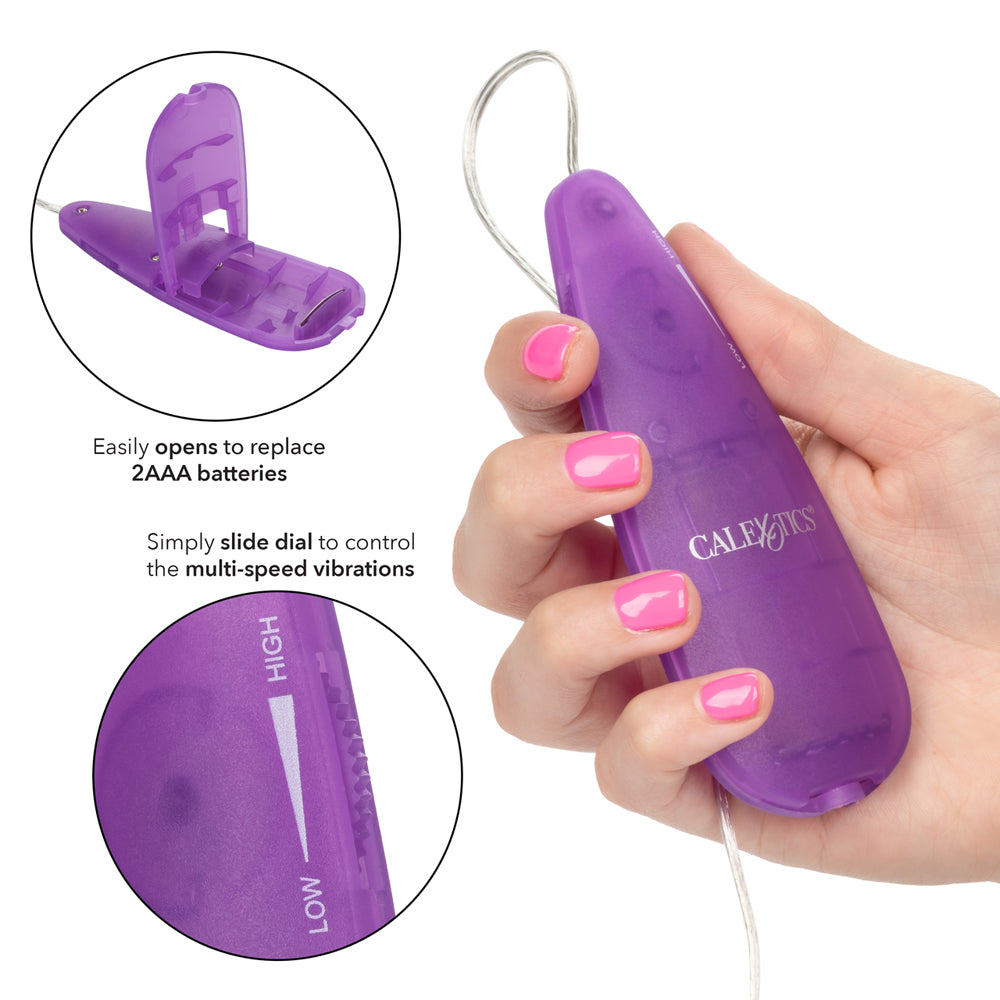 Slim Teardrop Bullet Purple | 716770068736 | Available at EroticWarehouse.com