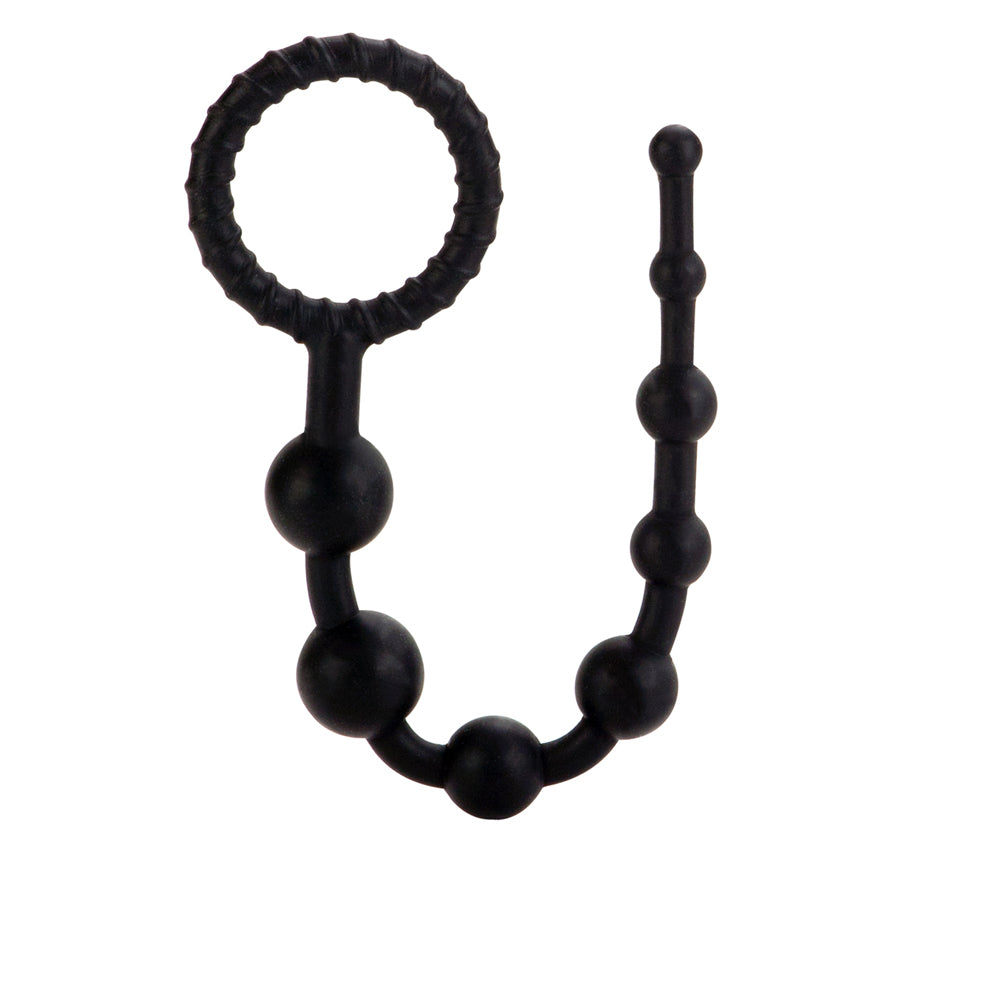 Booty Call X-10 Beads Black | 716770072955 | Available at EroticWarehouse.com
