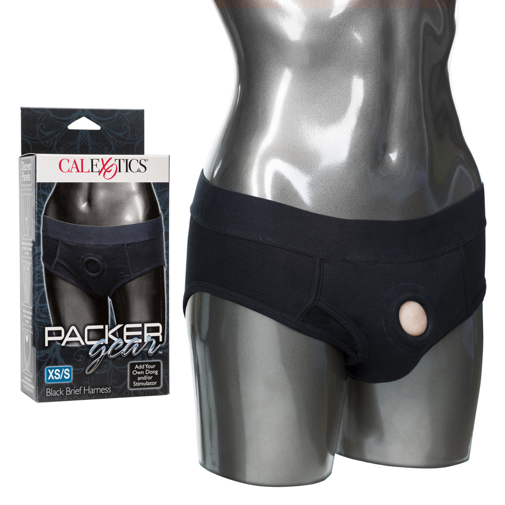 Packer Gear Black Brief Harness XS/S | 716770081360 | Available at EroticWarehouse.com