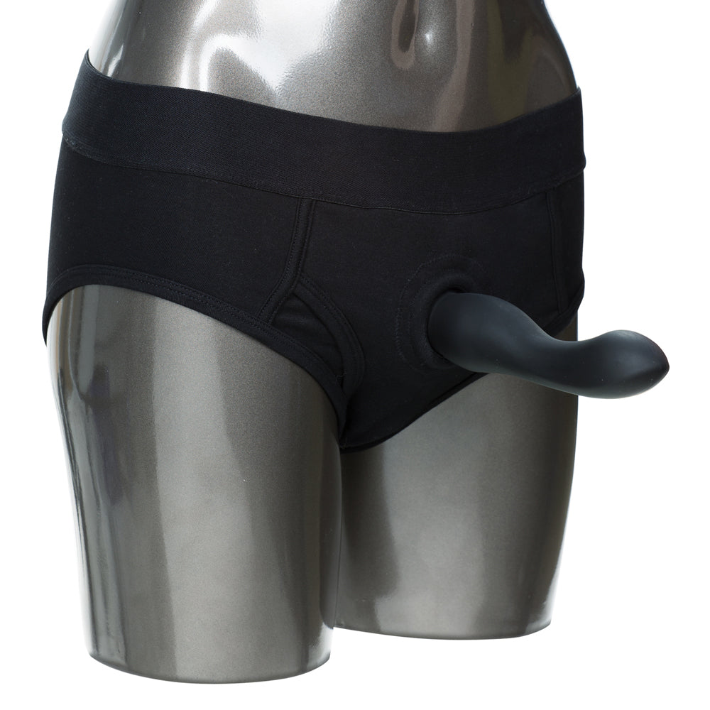 Packer Gear Black Brief Harness M/L | 716770081377 | Available at EroticWarehouse.com