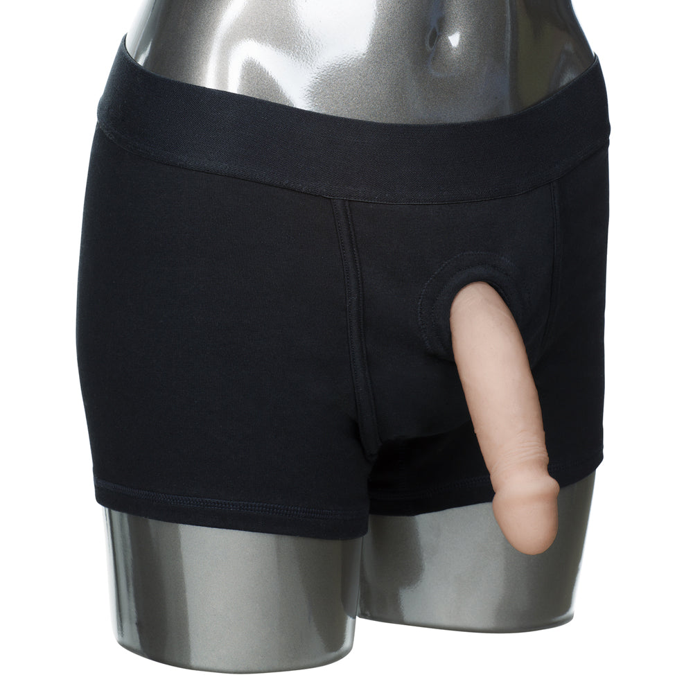 Packer Gear Black Boxer Brief Harness M/L | 716770081407 | Available at EroticWarehouse.com