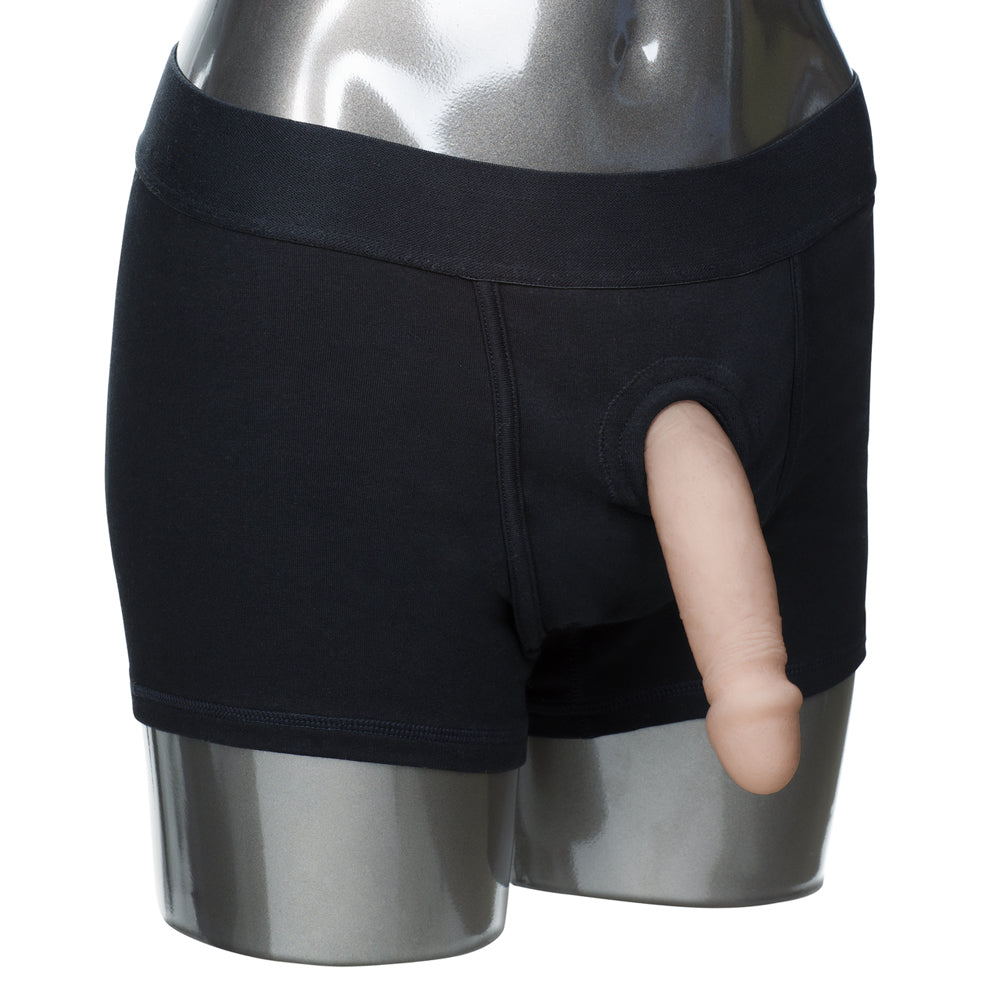 Packer Gear Black Boxer Brief Harness L/XL | 716770081414 | Available at EroticWarehouse.com