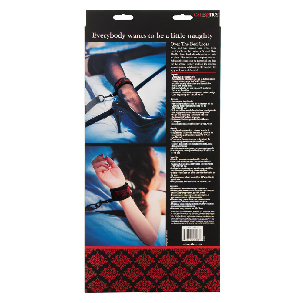 Scandal Over The Bed Cross Red | 716770082657 | Available at EroticWarehouse.com