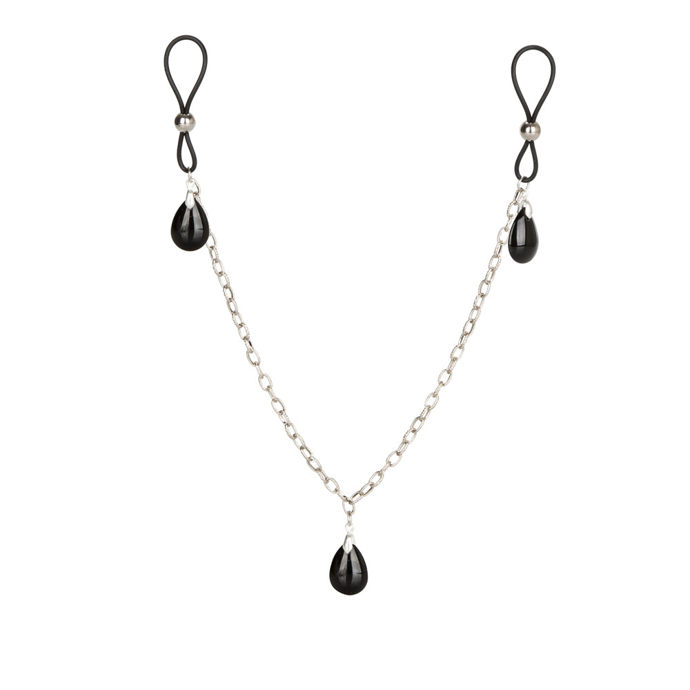 Nipple Play Non-Piercing Nipple Chain Jewelry Onyx | 716770086396 | Available at EroticWarehouse.com