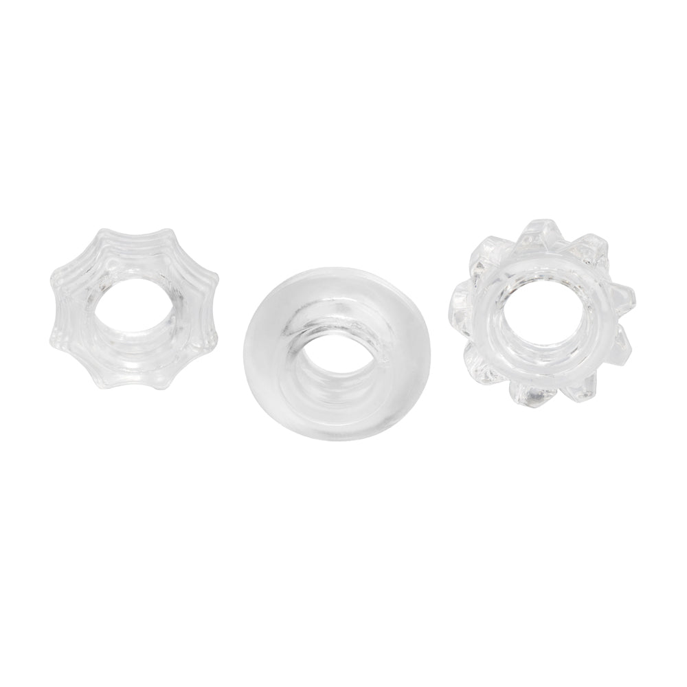 Reversible Ring Set Clear | 716770087362 | Available at EroticWarehouse.com