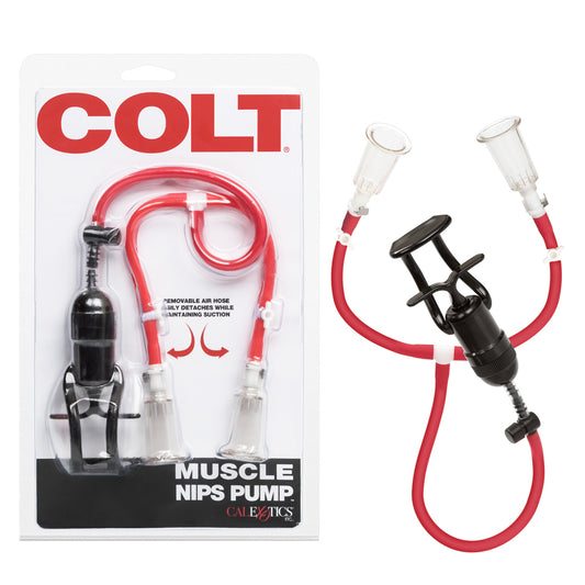Colt Muscle Nips Pump Clear | 716770087546 | Available at EroticWarehouse.com