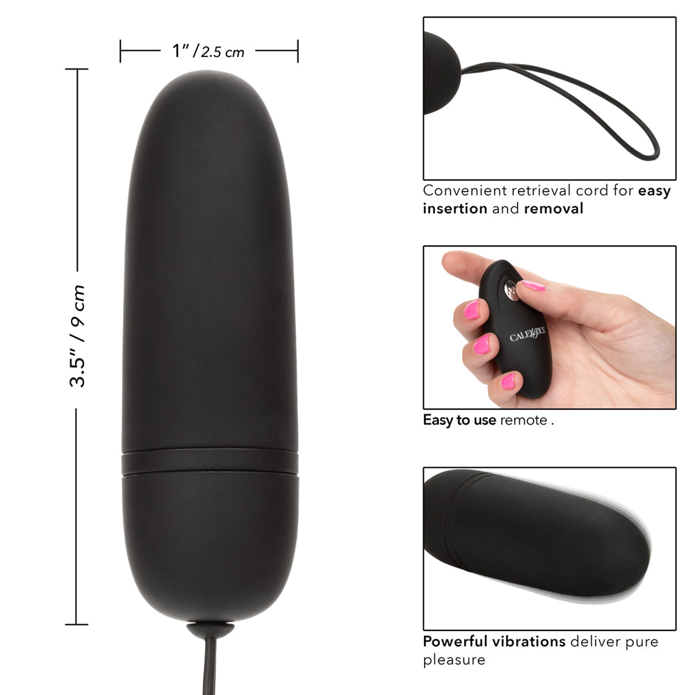Silicone Remote Bullet Black | 716770087836 | Available at EroticWarehouse.com