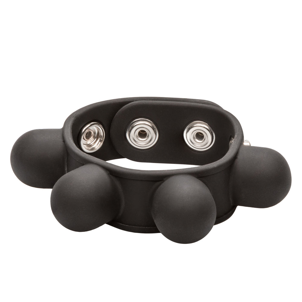 Silicone Weighted Ball Stretcher Black | 716770088451 | Available at EroticWarehouse.com
