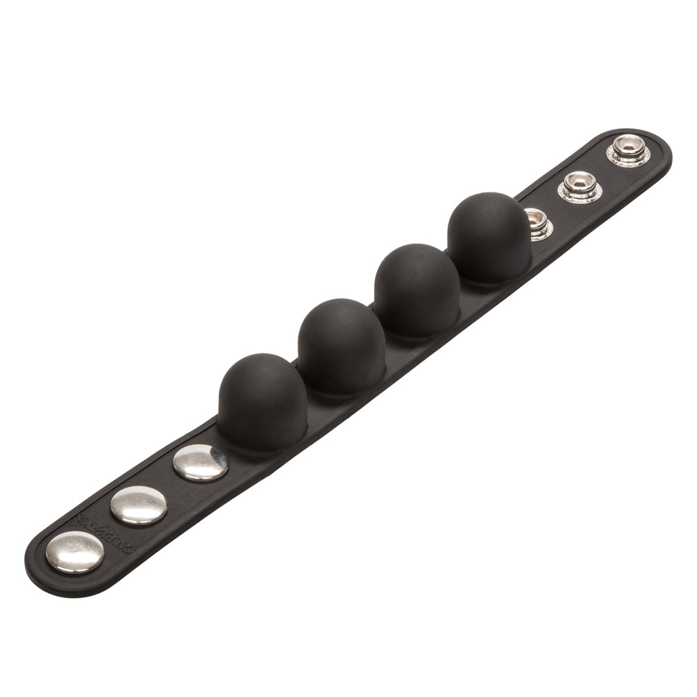 Silicone Weighted Ball Stretcher Black | 716770088451 | Available at EroticWarehouse.com