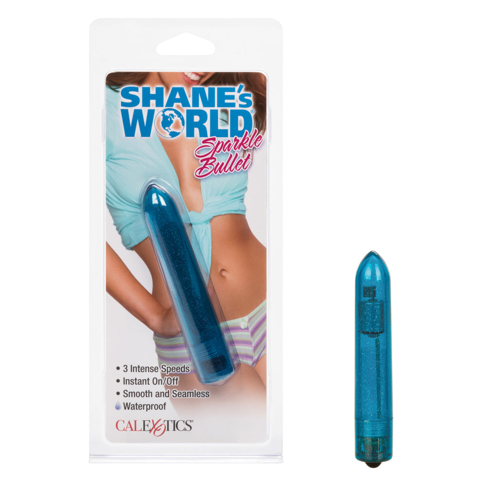 Shane's World Sparkle Bullet Blue | 716770088789 | Available at EroticWarehouse.com