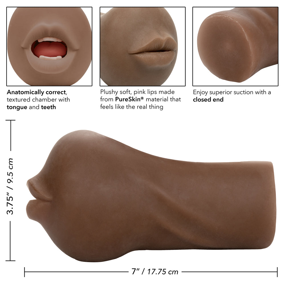 Stroke It Mouth Brown | 716770091154 | Available at EroticWarehouse.com