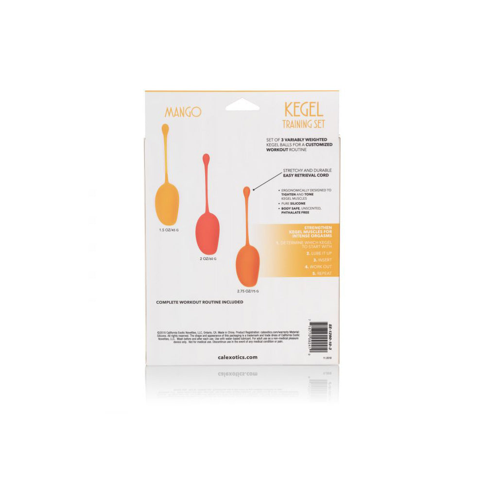 Kegel Training Set Mango | 716770092410 | Available at EroticWarehouse.com