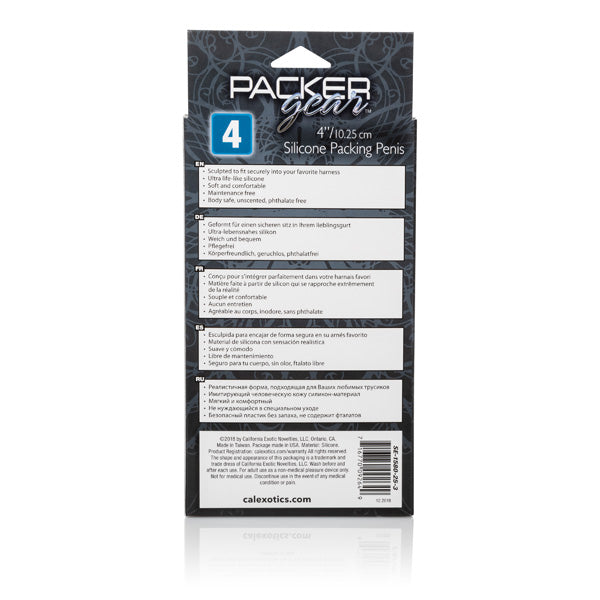 Packer Gear 4" Silicone Packing Penis Tan | 716770092649 | Available at EroticWarehouse.com