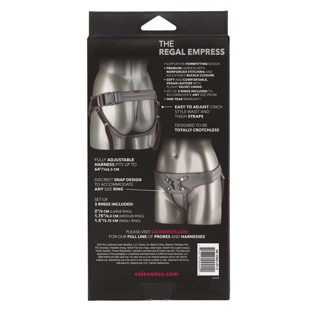 Her Royal Harness The Regal Empress Pewter | 716770094551 | Available at EroticWarehouse.com