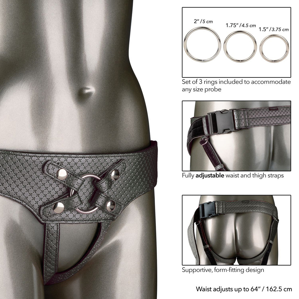 Her Royal Harness The Regal Empress Pewter | 716770094551 | Available at EroticWarehouse.com