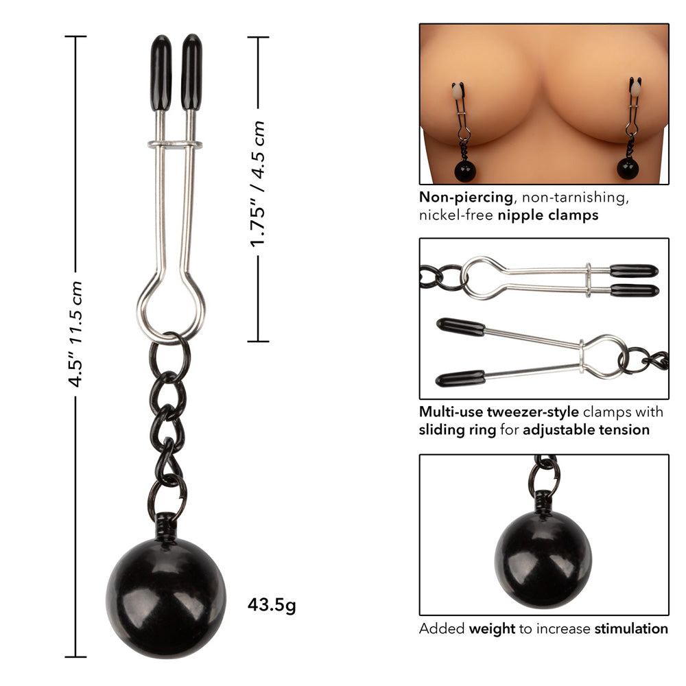 Nipple Grips Weighted Tweezer Nipple Clamps | 716770097453 | Available at EroticWarehouse.com