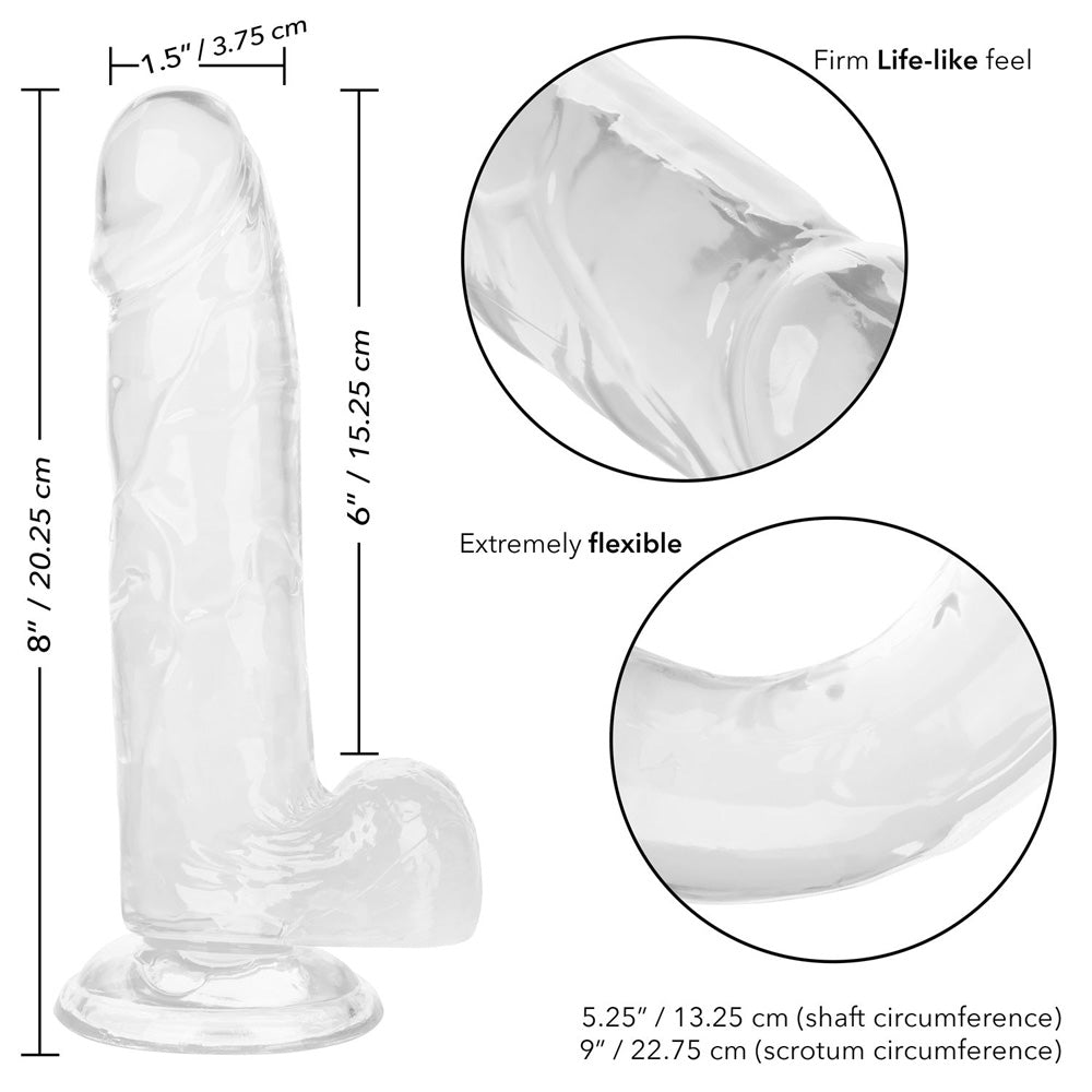 Size Queen 6" Clear | 716770098603 | Available at EroticWarehouse.com