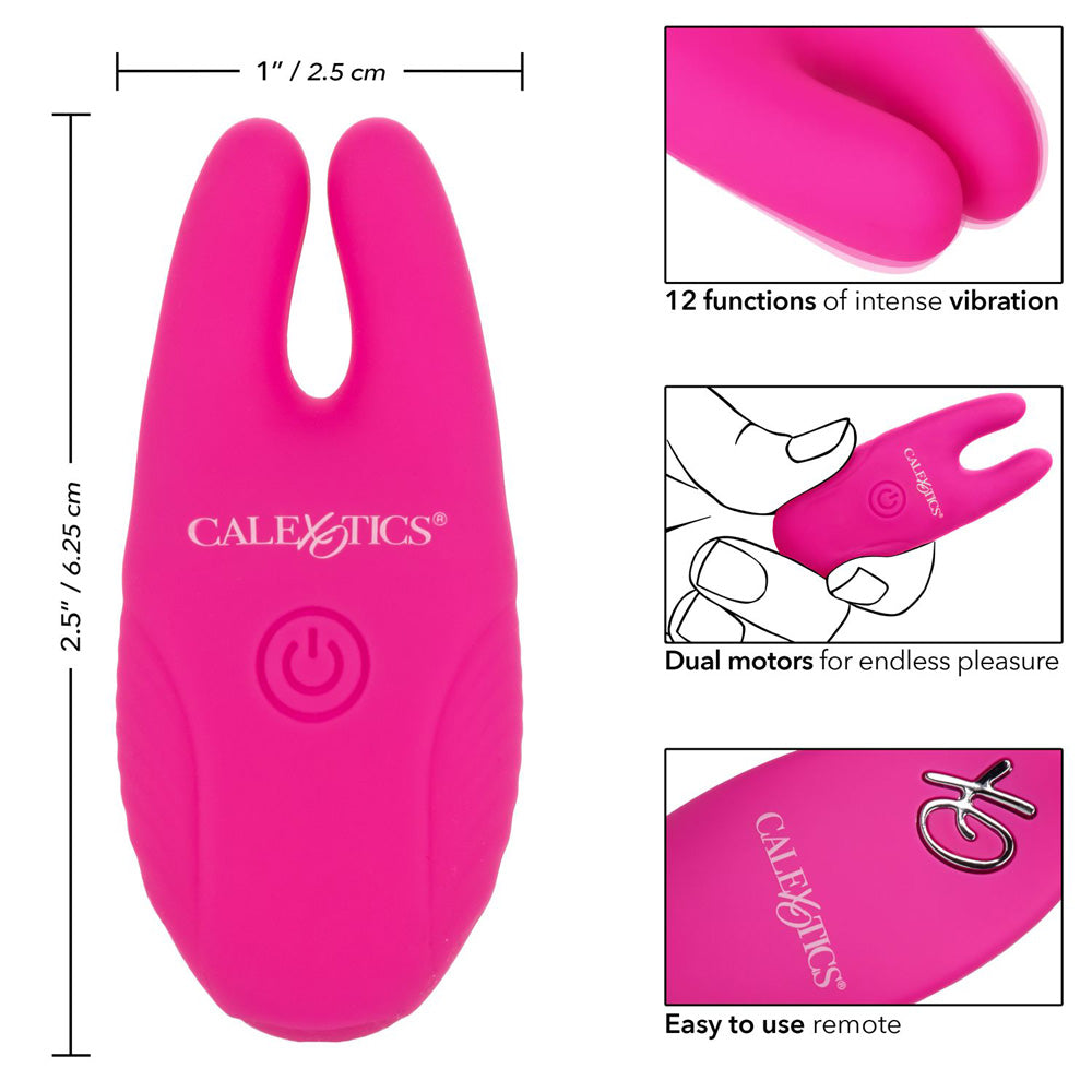 Silicone Remote Nipple Clamps Pink | 716770099174 | Available at EroticWarehouse.com