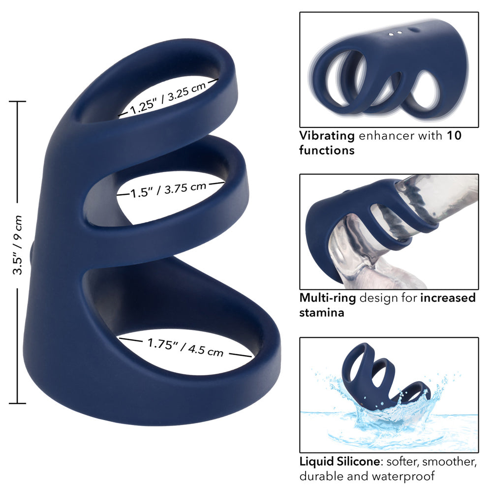 Viceroy Rechargeable Triple Cock Cage | 716770102607 | Available at EroticWarehouse.com