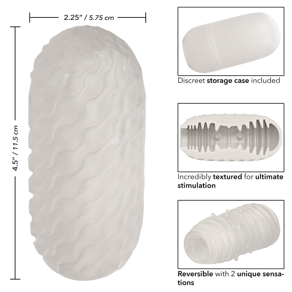 Boundless Reversible Ribbed Stroker | 716770102874 | Available at EroticWarehouse.com